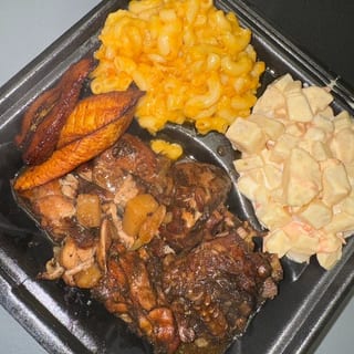 Brown Stew Chicken Meal