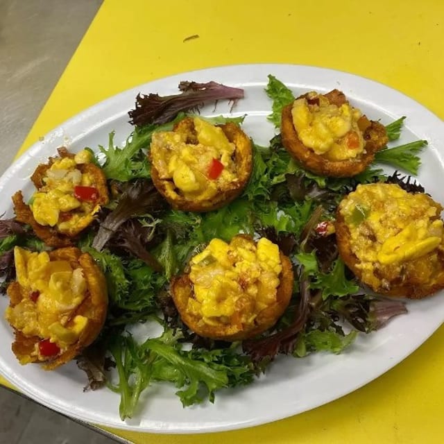 Vybz Stuffed Green Plantain.