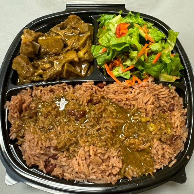 Curry Goat Meal.
