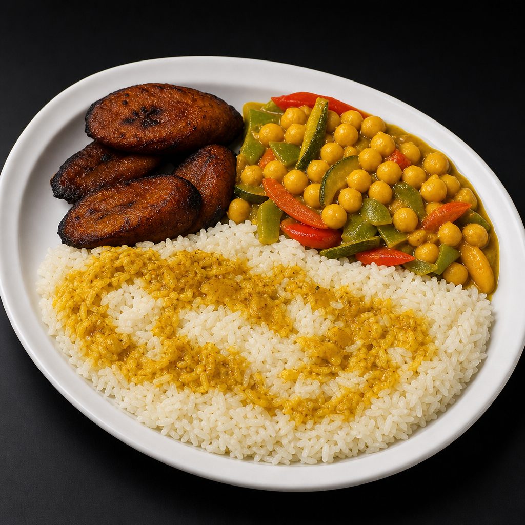 Coconut Curry Chickpeas Meal.