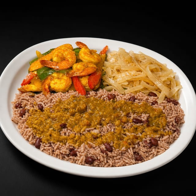 Vybz Shrimp Meal.