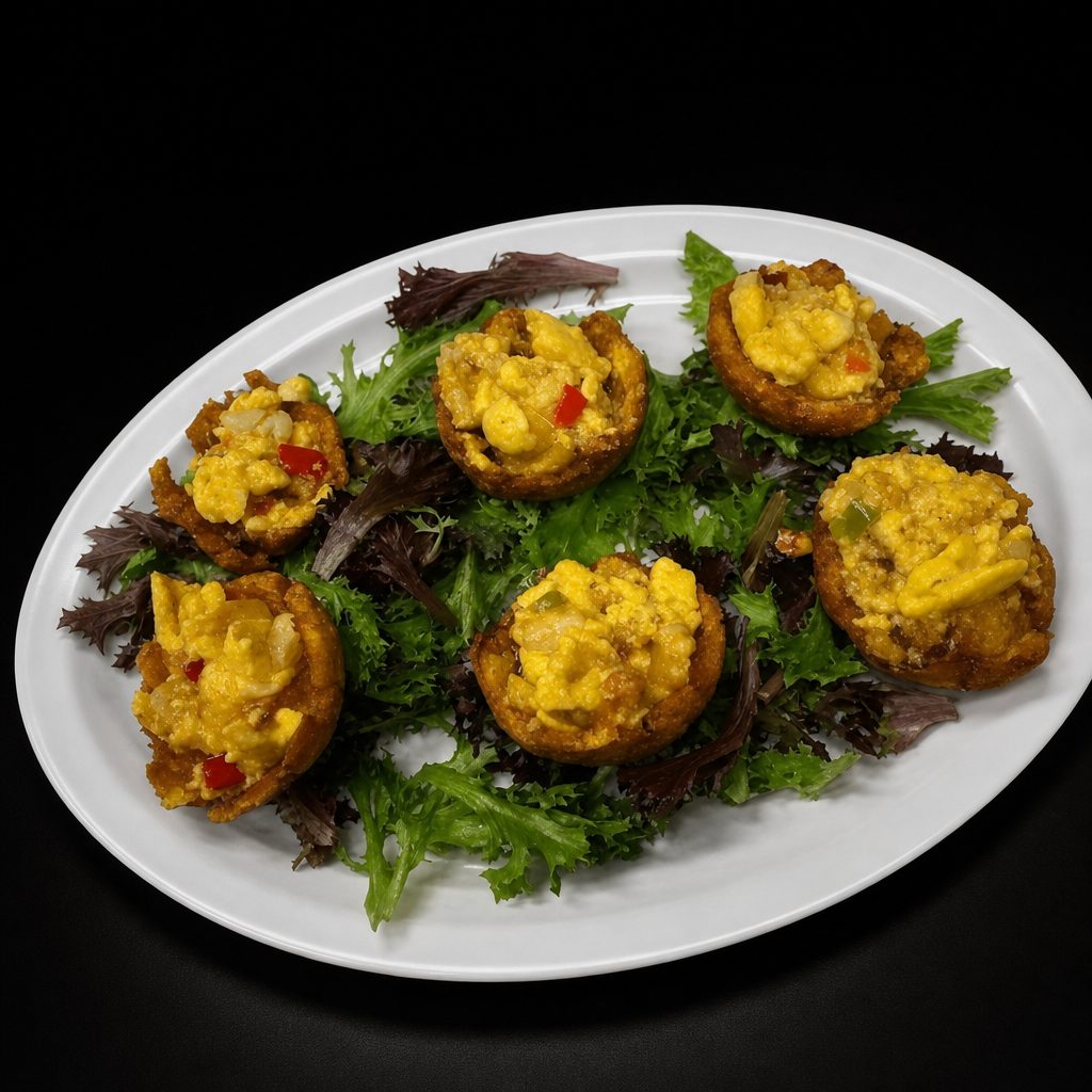Vybz Stuffed Green Plantain.